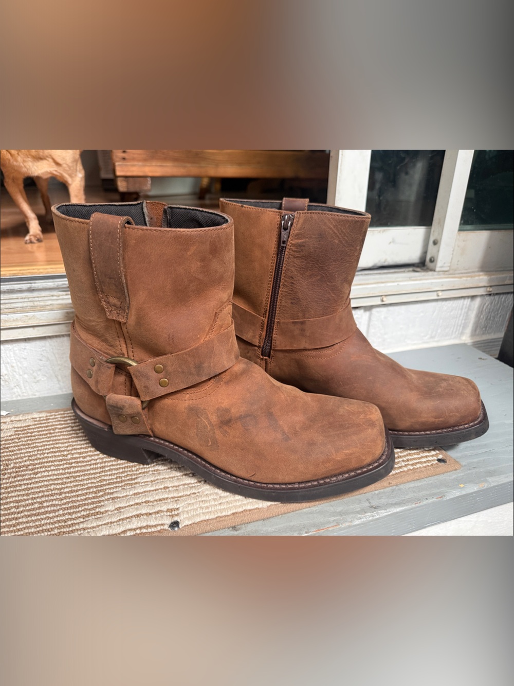 Dingo harness leather boots mens size 10D  price